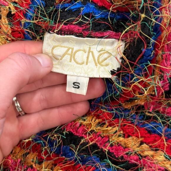 Y2k Cache Fuzzy Piñata Rainbow Sweater - Picture 4 of 8